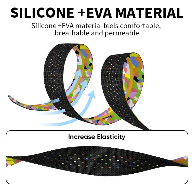 Road Bike Handlebar Tape Bicycle Silica Gel EVA Perforated Bar Wrap Belt Breatha