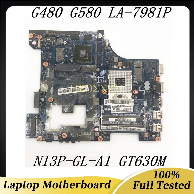 Высококачественная материнская плата для ноутбука Lenovo G480 G580, фотосессия 11S90000120 с GT630M GPU HM76 100%, полностью протестирована