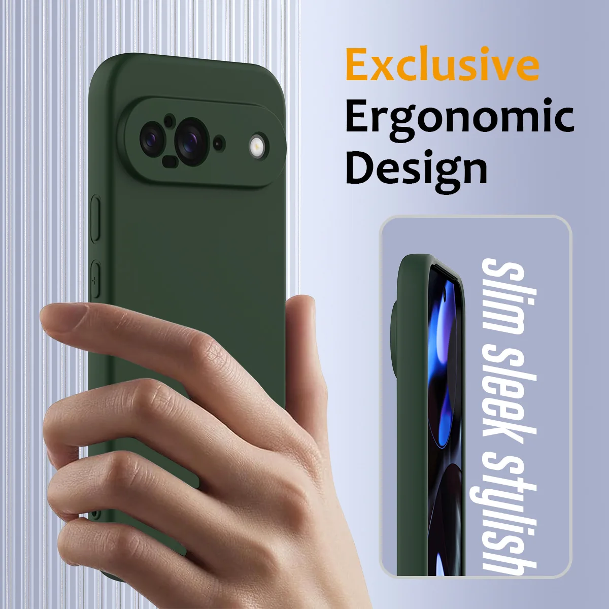 Enhanced Matte Liquid Silicone Anti-Fingerprint Magnetic Wireless Armor Cover
