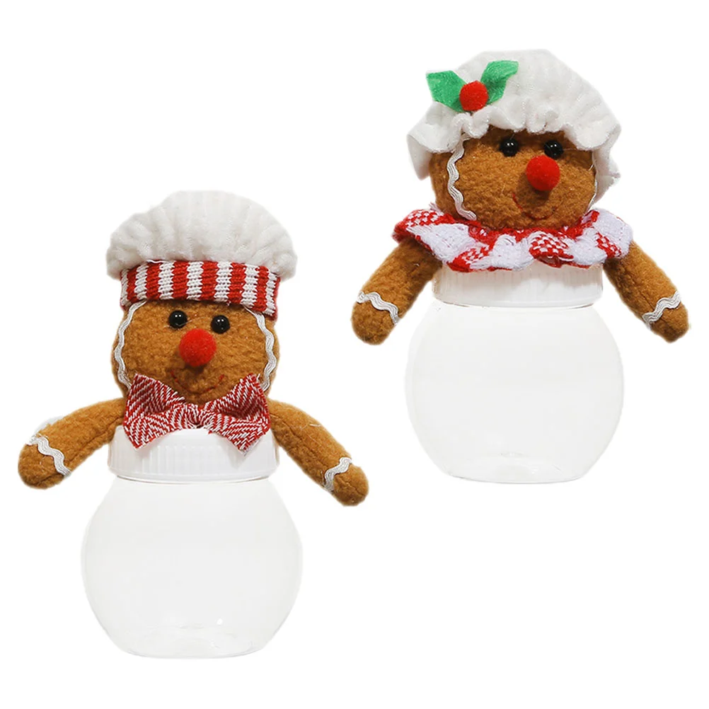 

Christmas Cookie Jar Gingerbread Man Candy Jar Sugar Container Nuts Storage Bottle