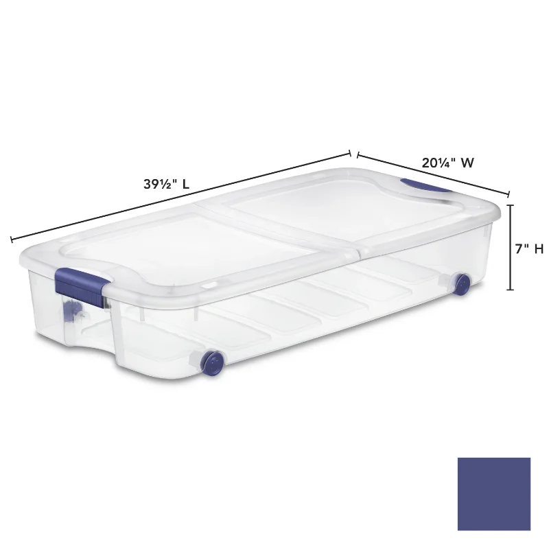 Sterilite 66 Qt. Ultra Storage Box Plastic, Set of 4 storage box organizer  box storage containers - AliExpress