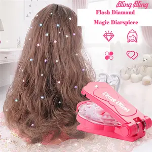 Toys for Girls Beauty Fashion Hair Diamonds Bling Glitter Hair Magic Jewel  Drill Interactive Toys Headwear Hair Accessories Gift - AliExpress