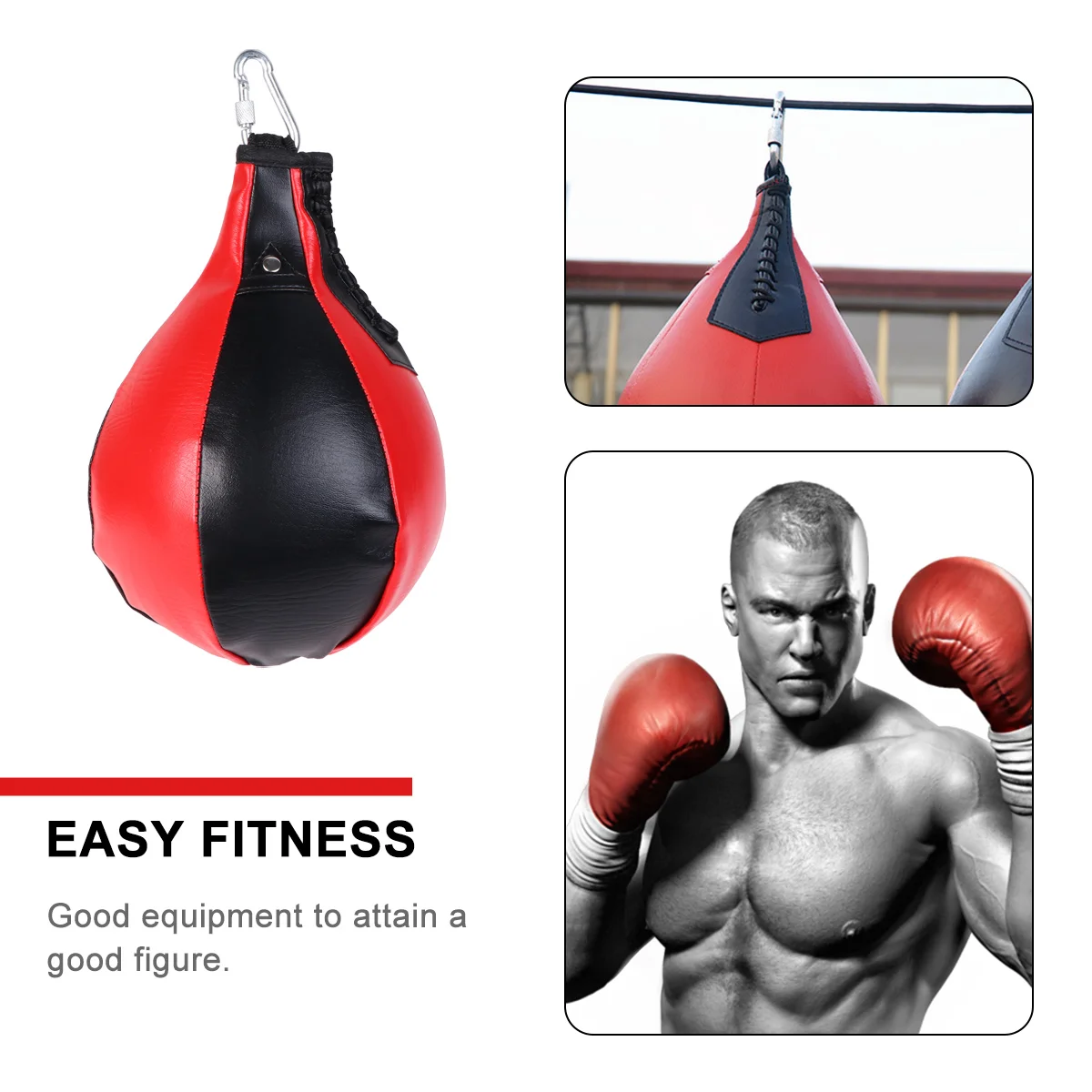 Training Boxing Pear Bag Stuff Musical Machine Kickboxing Punching Hanging Ball