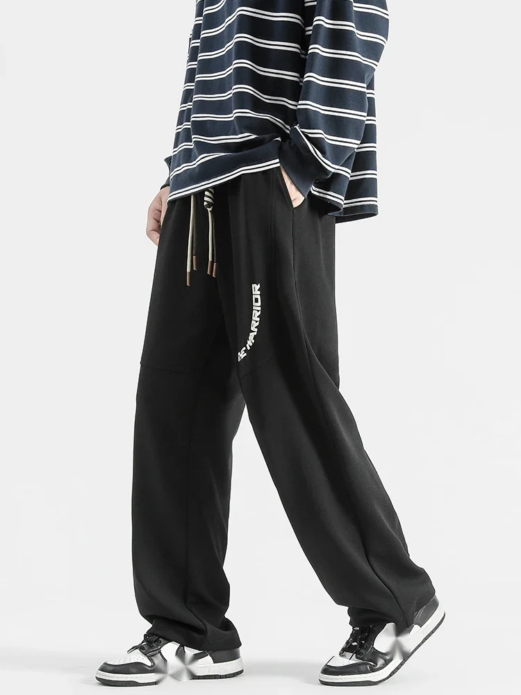 Street trend straight leg pants for men and women, loose and versatile casual pants for men and women in spring