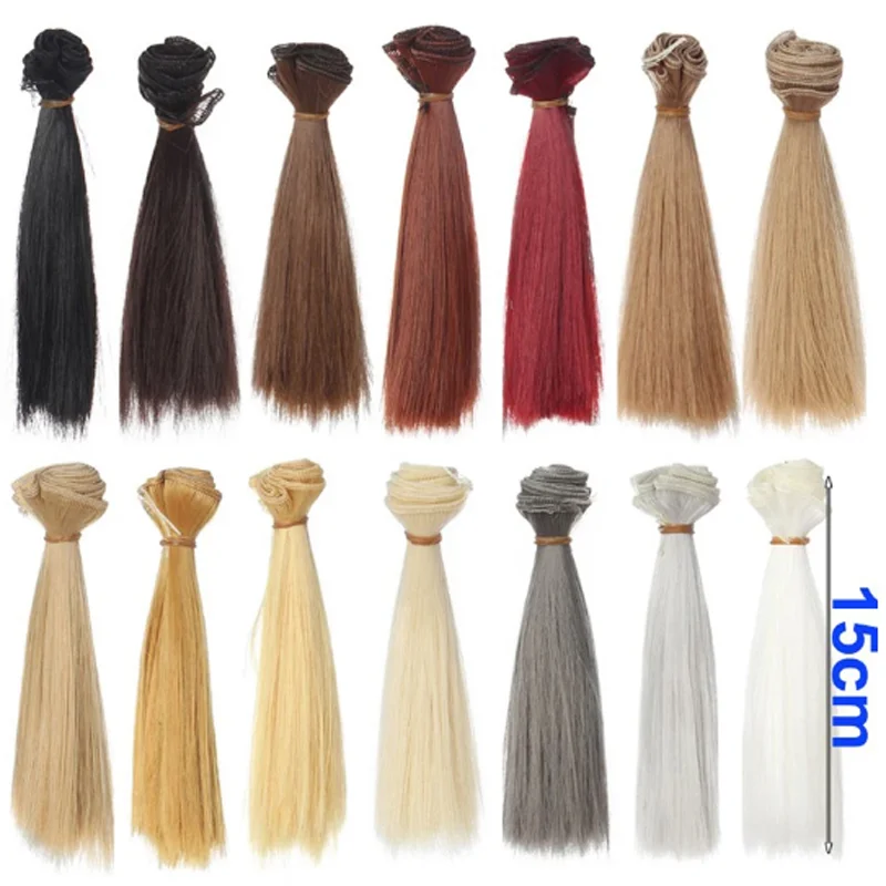 Doll Hair Straight 5cm 15cm 25cm 35cm for 1/3 1/4 BJD Doll Diy