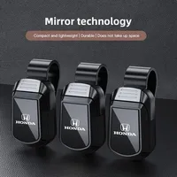 Car Sun Visor Glasses Box Sunglasses Clip Card Ticket Holder Accessories For Honda Civic Accord Fit CRV Jazz Odyssey Insight 6