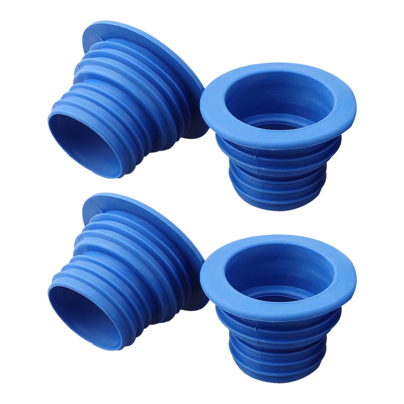 4Pcs Drain Pipe Hose Silicone Plug Insect Proof Anti-odor Sealing Cover Sewer Pipe Seal Ring Washing Machine Pipe Connector