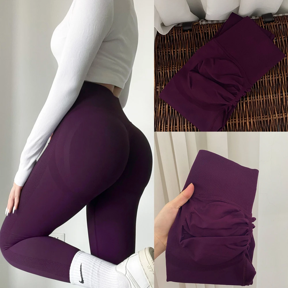 Yoga Leggings Women Fitness Running High Waist Slim Pants Push Up Sport Scrunch Butt Legging Gym Athletic Jogging Workout Female 1