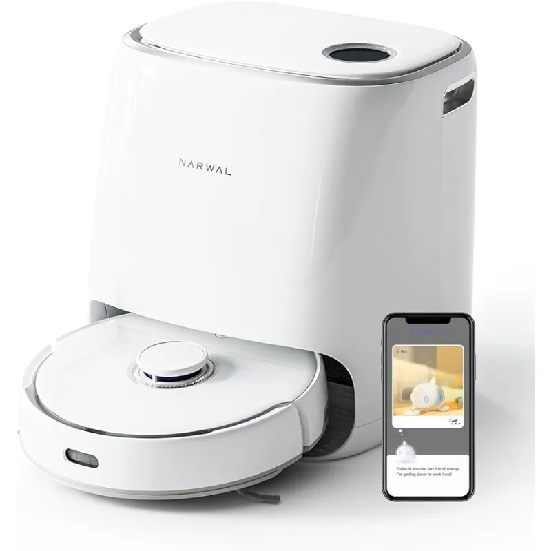 

Robot Vacuum and Mop Comb, Washing & Drying, Dirt Sense Ultra Clean, Auto Add Cleaner, LCD Display, Smart Swing, Arcuate-Route