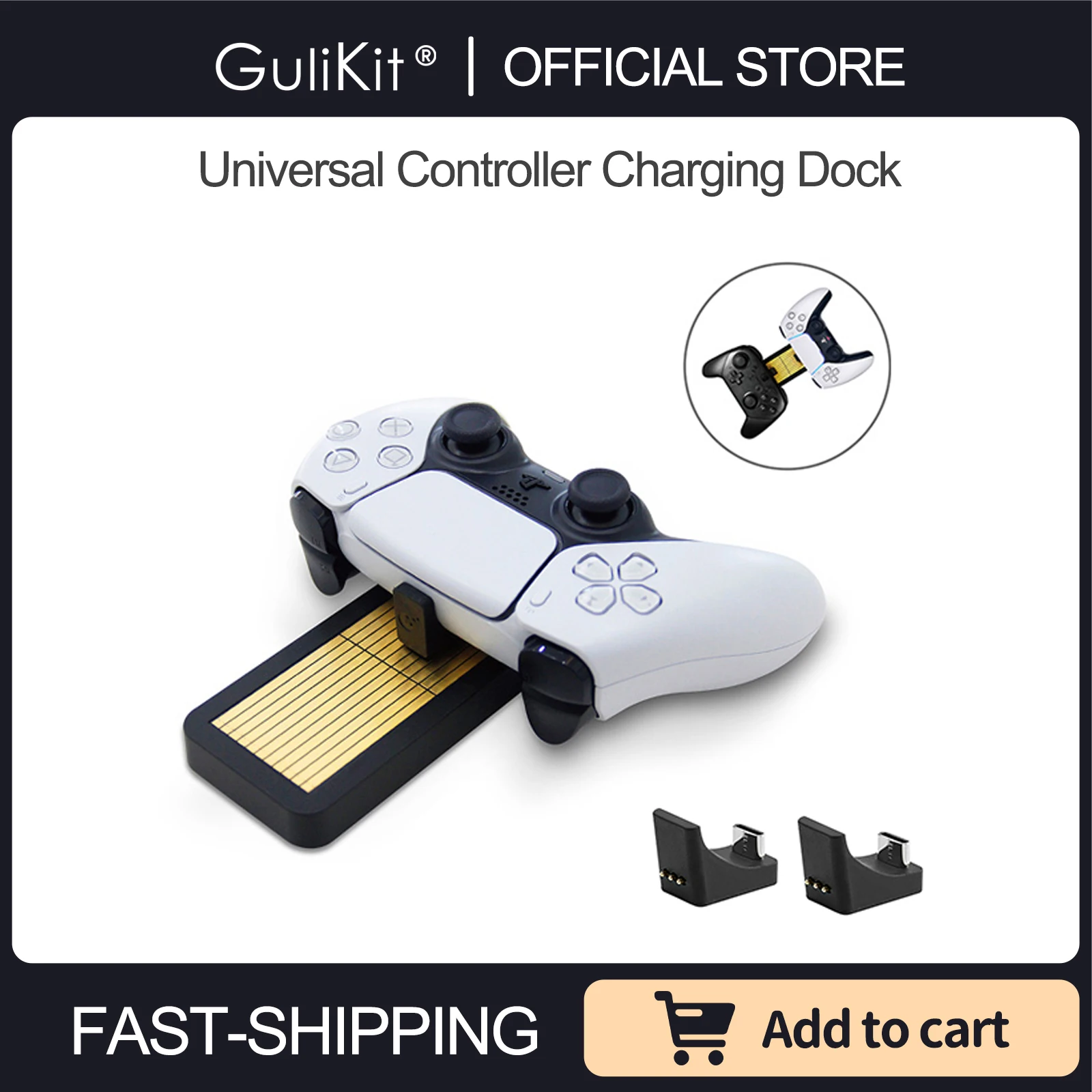 GuliKit Universal Controller Charging Dock Dual Charger for PS5 Xbox One Switch Pro Gulikit KK3 Max Controller Charging Station AliExpress 44