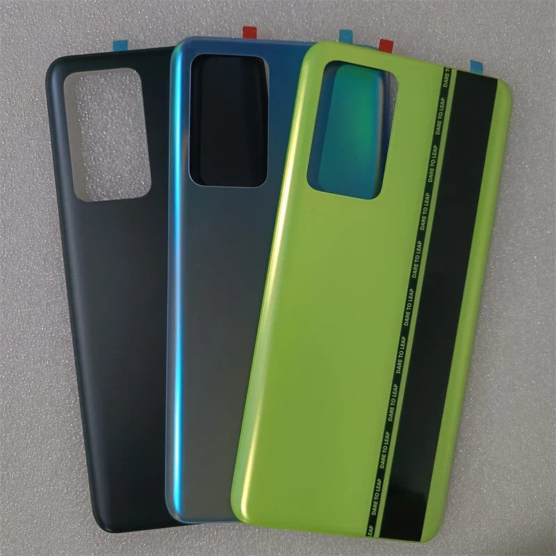 Realme GT Neo 2 RMX3370 하우징 케이스용 배터리 백 커버 후면 도어 유리 패널