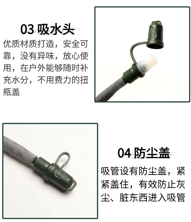 3L 식품 등급 TPU 물 주머니 라이너 접이식 휴대용 물 저장 가방 블랙 야외 식수 용기