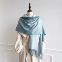 Luxury Winter Cashmere Scarf Women Gradient Handkerchief Warm Pashmina Female Shawl Wrap Soft Pareo Bufanda Winter Hijabs Stole - Image 3