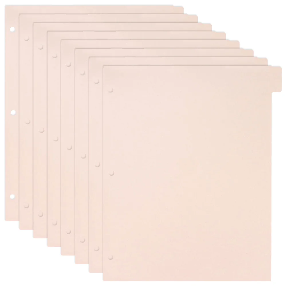8 Sheets BinderDividersPageDividers Office Binder Pages Binder A4 Size Binder Dividers Index Page Notebook Page Divider