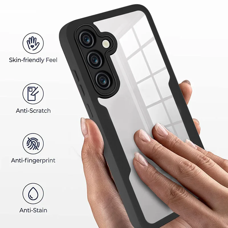 360 Full Body Protection Clear Case with Double-Sided Shockproof Cover