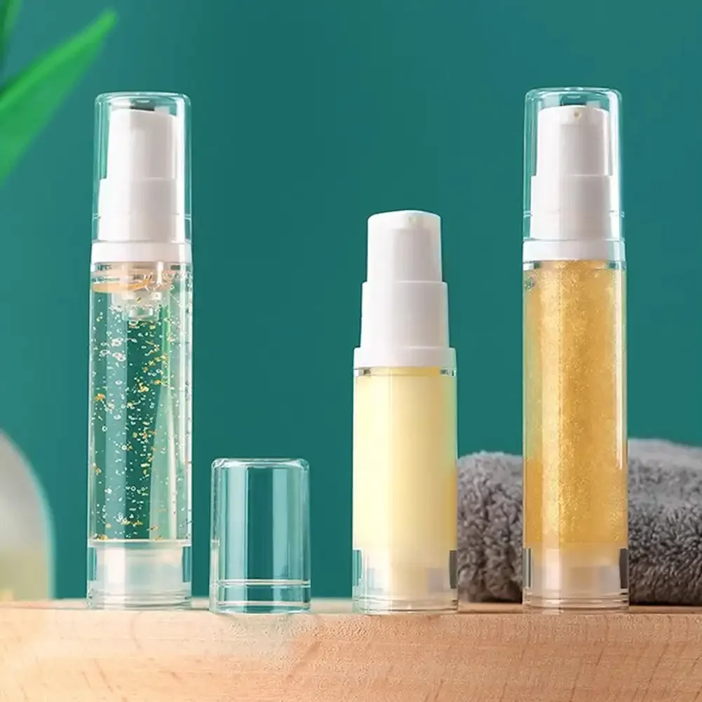 Cosmetic Cream Bottle Airless Cosmetic Pump Bottle 5ML 10ML Travel Size Dispenser for Cream Gel Lotion