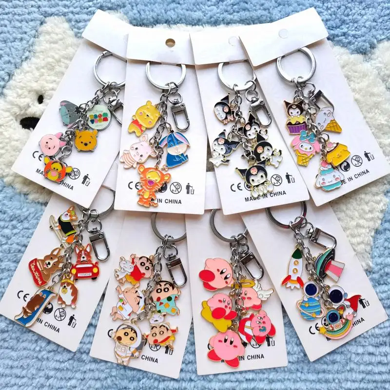 

Kawaii Sanrio Hello Kitty Mymelody Kuromi Keychain Student Gift Creative Keychain Cartoon Anime Girl Pendant Gift