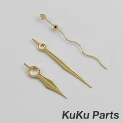 Curled Corrugated Gold Rose Silver Watch Hands - Three Needle Design, Non - Luminous Accessory (NO.2 Gold)