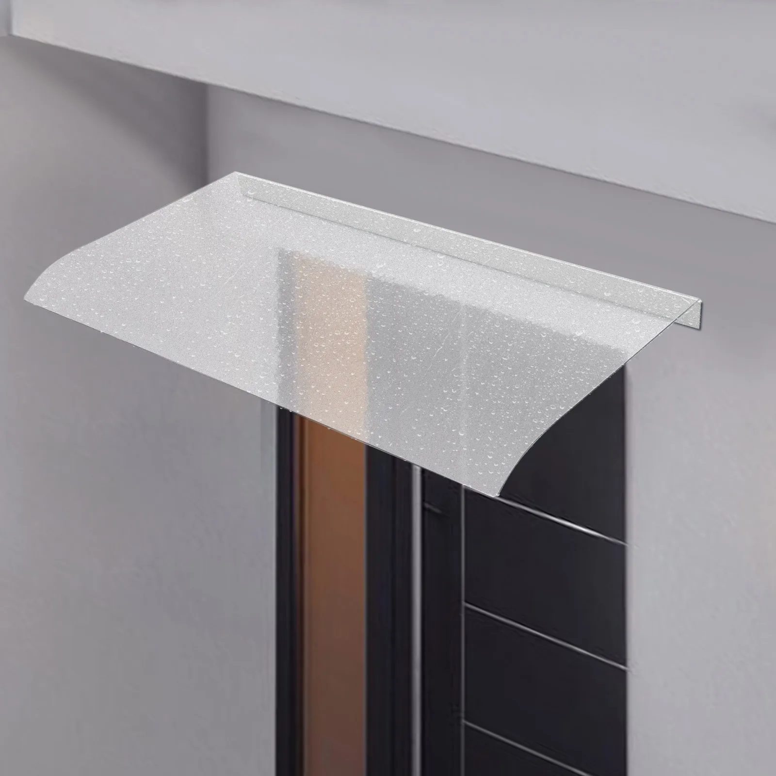 Door Awning Canopy Clear Rain Shelter UV Rain Snow Protection Window Awning for Front Door Porch Patio Roof 100*50cm/40*120cm