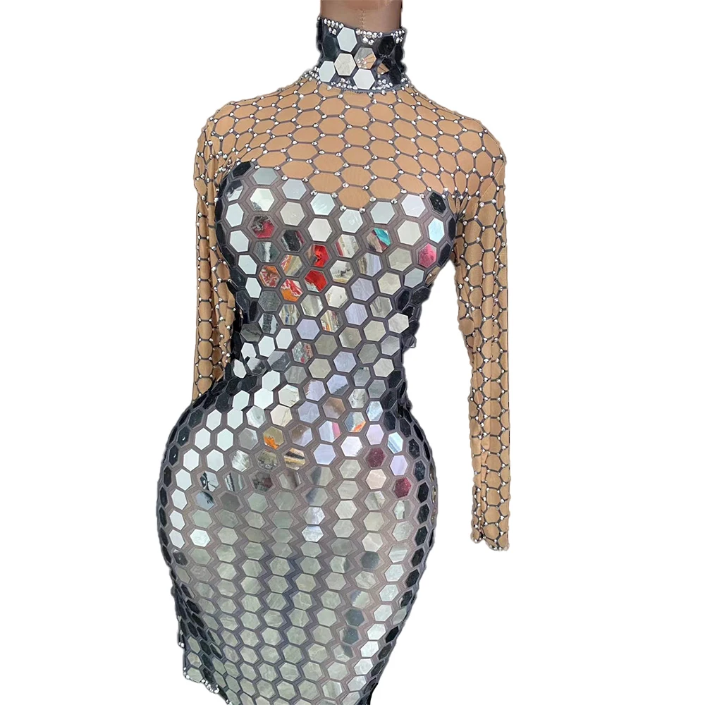 Sew on acrilico specchio diamante strass di cristallo piatto specchio perline con foro per abito da sposa abbigliamento scarpe borse decorazione di DIY (verde