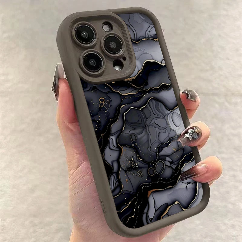 Marble Quicksand Pattern Matte Phone Case