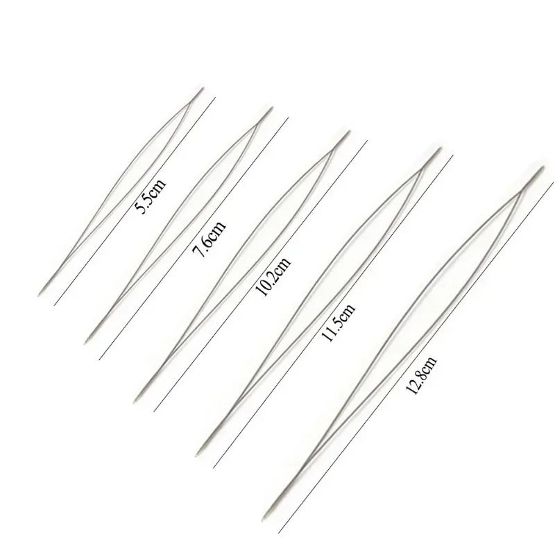 Beading Needles Pins Open Curved Big Eye Needle Beads Bracelet Necklace DIY Beading Pins Jewelry Making Tools Accessories