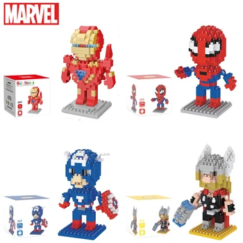 Marvel Legends lega marvel Spider Man Building Blocks Iron Man Block Cartoon Character building block Captain American Kids Toys 1