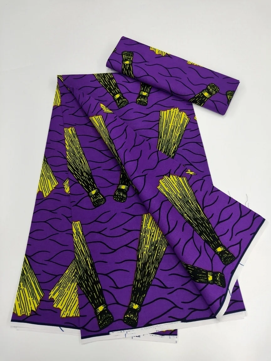 Prezzo Di Fabbrica Ankara Wax Fabric Garantito Vero Tessuto Di Cera Con Stampa Reale Africana 100% Cotone Ghana Style Soft Pagne Sewing