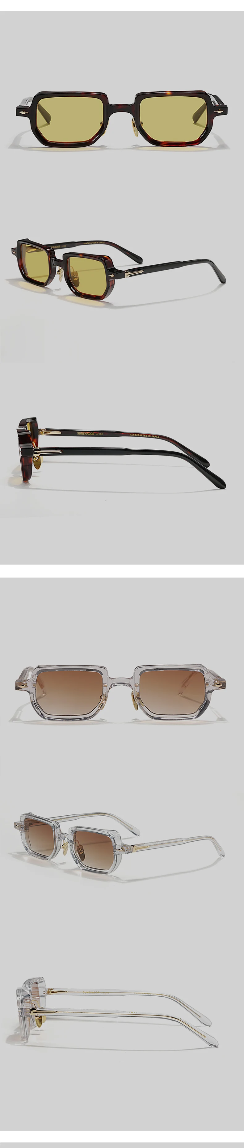 Luxusmarken-Sonnenbrille, handgefertigt, aus Schildpatt-Acetat, UV400, SASTATRE-Brille, Herrenmode, klassische Sonnenbrille, kann mit Logo graviert werden. – Detail 11