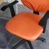 PU Waterproof Office Split Chair Covers Solid Color Computer Chairs Cover Universal Chair Protector(Seat cover + Backrest cover) 5
