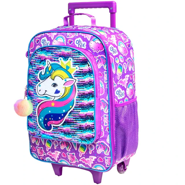 Kids Luggage for Boys, Dinosaur Unicorn Suitcase Rolling with