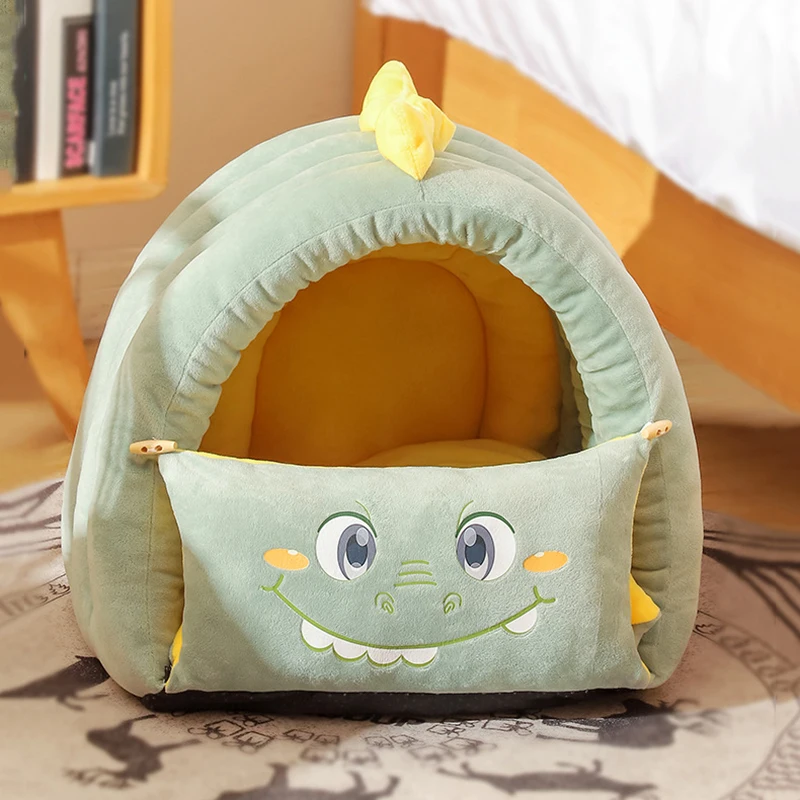 

Super Cat Bed Warm Pet House Kitten Cave Cushion Cat House Warm Sleeping Dog Basket Tent Small Dog Mat Supplies Bed For Cats