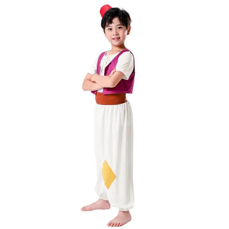 Halloween Aladdin Lantern Prince Tuta Da Gioco Di Ruolo Per Bambini Mille E Una Notte Set Completo Di Abbigliamento