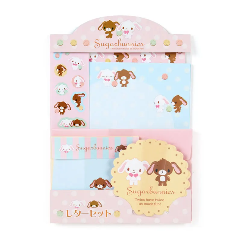

Usahana Sugarbunnies Letter Paper Envelope Stickers Set Cartoon Anime Kawaii Cute Stickers Stationery