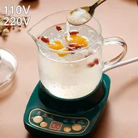 110V/220V Multifunctional Health Pot Electric Kettle Appointment Office Ceramic Flower Teapot Tea Brewer Auto Keep Warm 600ml 1