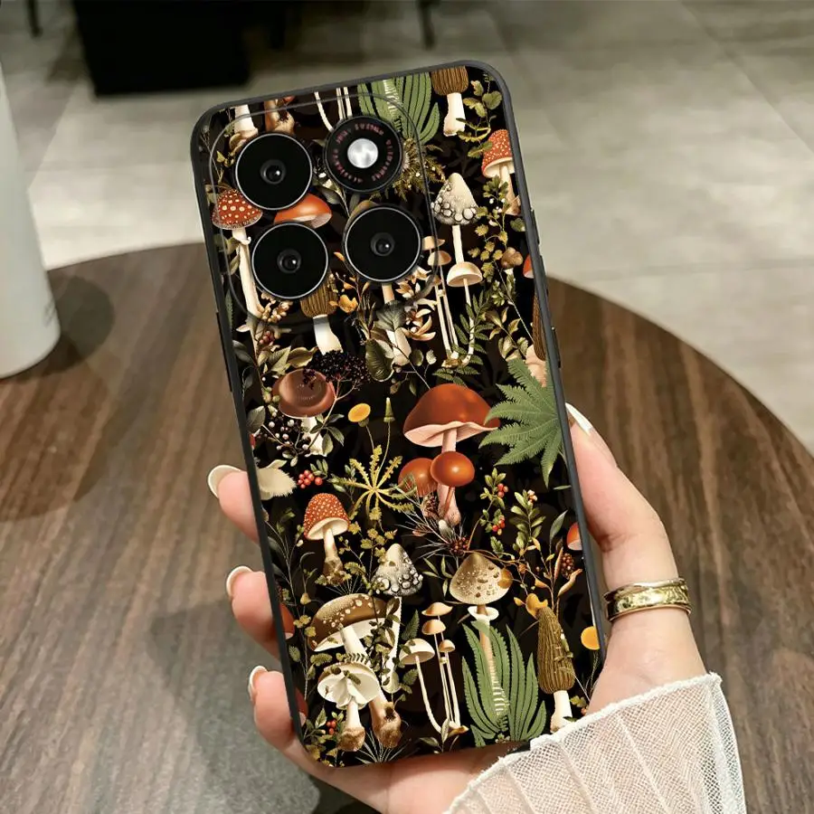 Cartoon Mushroom Phone Cover Case