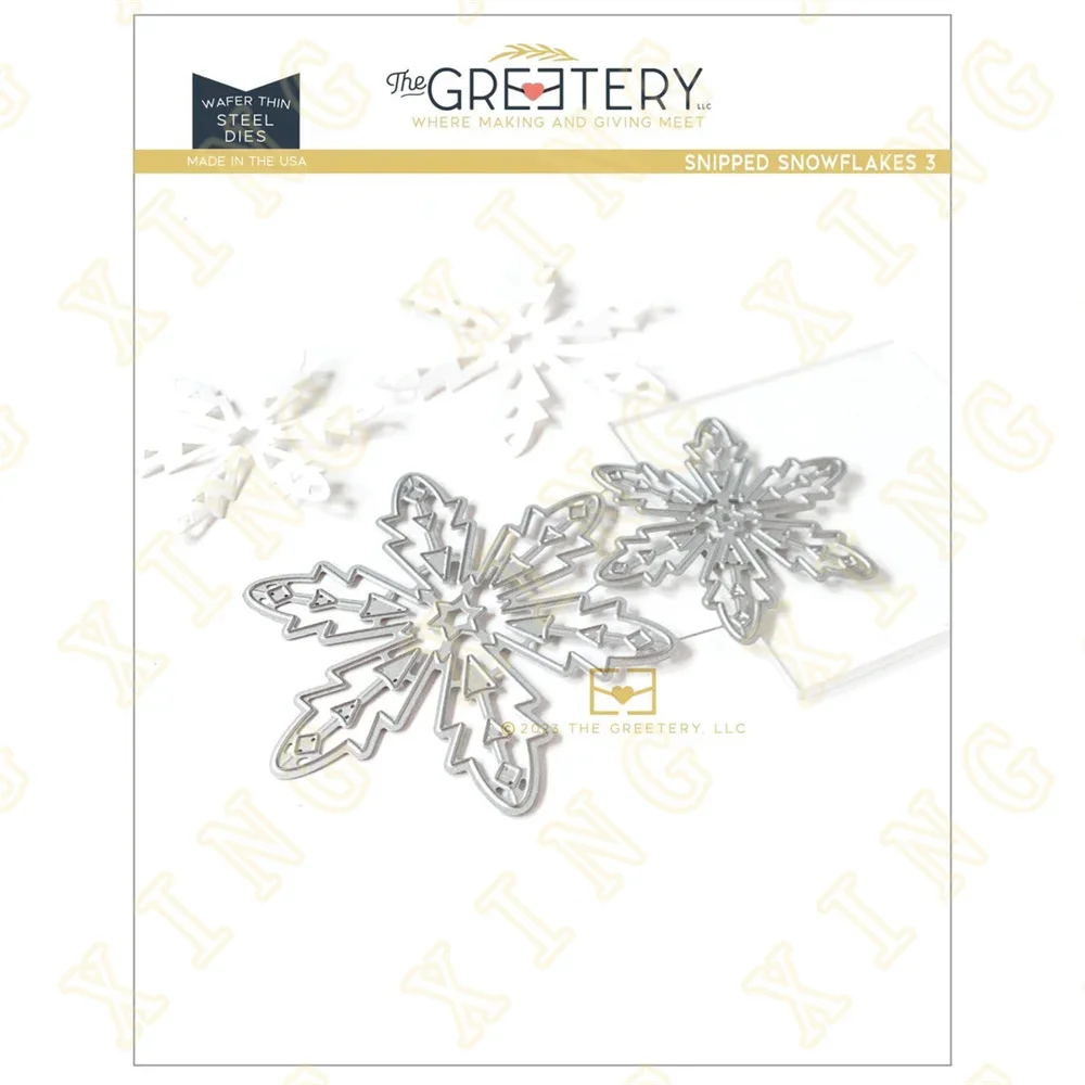 

Snipped Snowflakes Die Metal Cutting Dies Scrapbook Diary Decoration Stencil Embossing Template DIY Greeting Card Handmade 2023