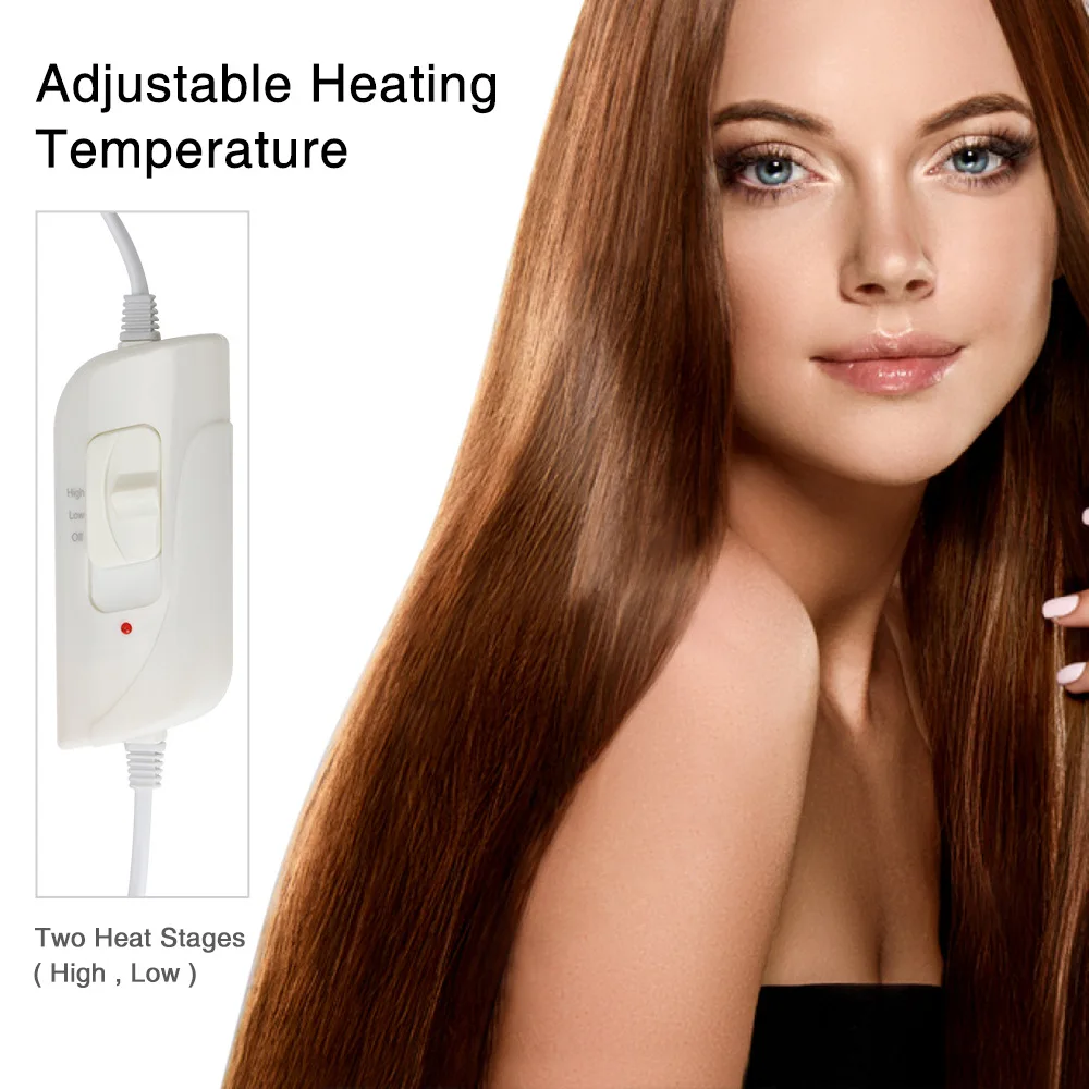 Hair Care Steaming Cap Three-Level Temperature Control Electric Heating Perm Cap Suitable for Hair Spa and Heat Treatment