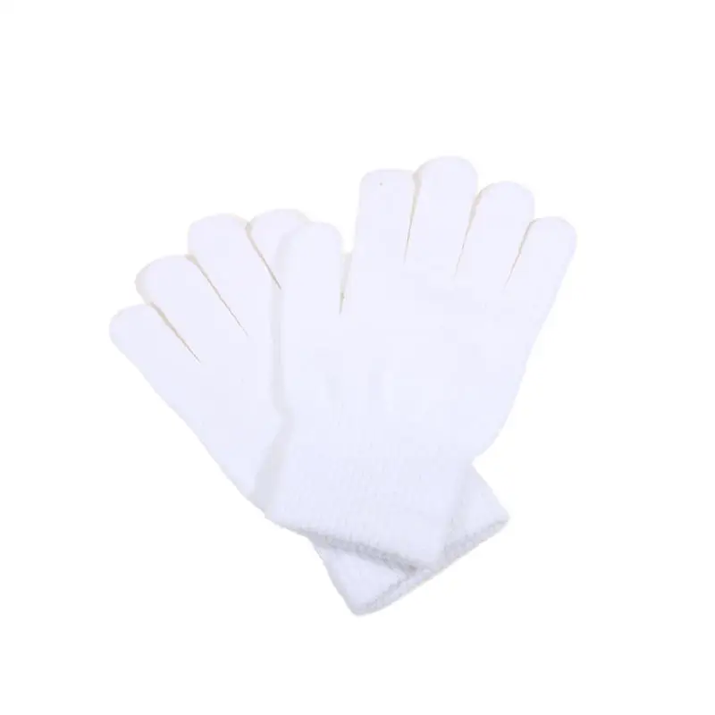 Winter Warm Gloves Five Fingers Touch-screen Knitted Thick Outdoor Cycling Students Windproof Finger Covers