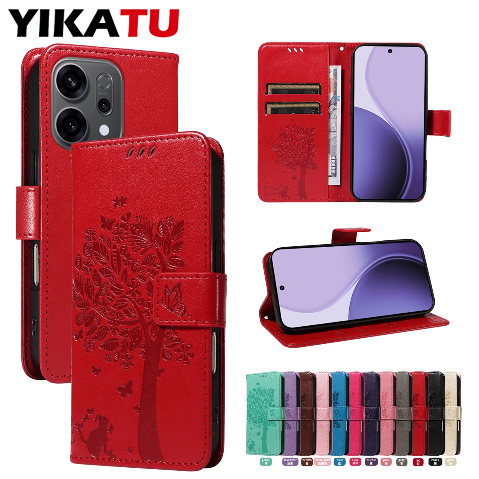 Premium Flip Wallet Case for OPPO Realme - Stylish Protective Cover