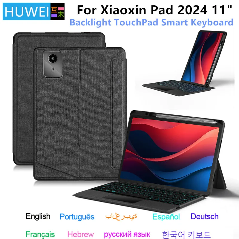 Magic Keyboard Case Lenovo Xiaoxin Pad Tablet Tab M11 11 inch TB-330FU TB-331FC Smart Cover Spanish Portuguese