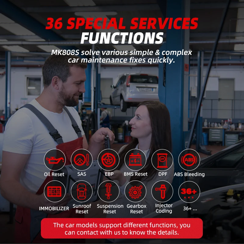 Autel MaxiCOM MK808S Diagnostic Tools OBDII OBD2 Scanner OE-level Automotive Scan Tool Bi-Directional Scanner Upgraded of MK808 automotive diagnostic scanner
