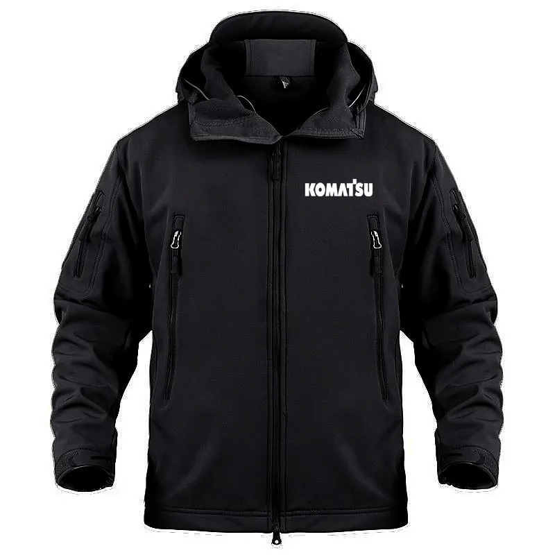 

2023 Tactics Waterproof SoftShell Jackets for Men Outdoor Military Multiple Pockets Fleece Warm SoftShell Man Coat Jackets