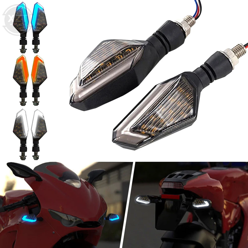 

СВЕТОДИОДНЫЕ указатели поворота для мотоцикла, фары для круизера, Honda, Kawasaki, BMW, Yamaha, передний и задний сигнальный фонарь, 2 шт.