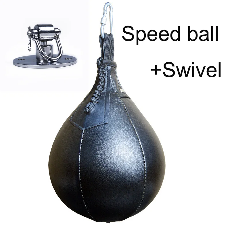Un Set Boxe A Forma Di Pera Pu Speed Ball Girevole Punch Bag Punzonatura Boxeo Speed Bag Punch Fitness Training Ball Gym Exercise