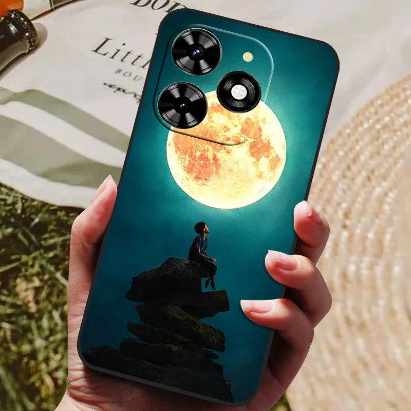 Luxury Silicone Back Cover - Protective Phone Case for Infinix Hot 40 Series