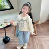 Sanrio My Melody Kuromi Sweatshirt Set Spring Autumn Cute Casual Relaxed Girls Long Sleeved Suit Kawaii Children Clothing Gifts 5