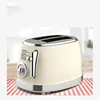 Toaster 1PC Glossy Retro Stainless Steel Toaster Household Multifunction Breakfast Heating Sandwich Toast Bread 4