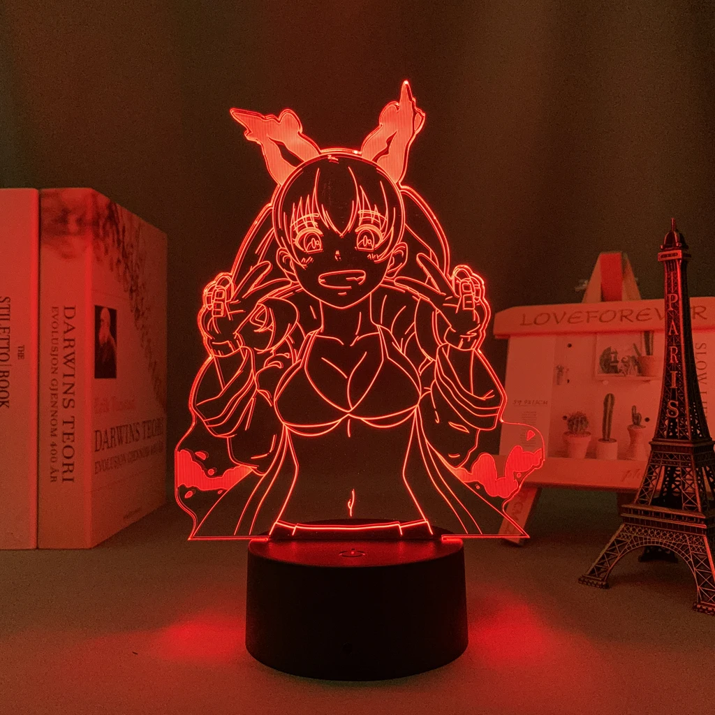 3d Led Lamp Anime Fire Force Maki Oze for Bedroom Decorative Nightlight  Birthday Gift Room Lamp Acrylic Led Night Light - AliExpress