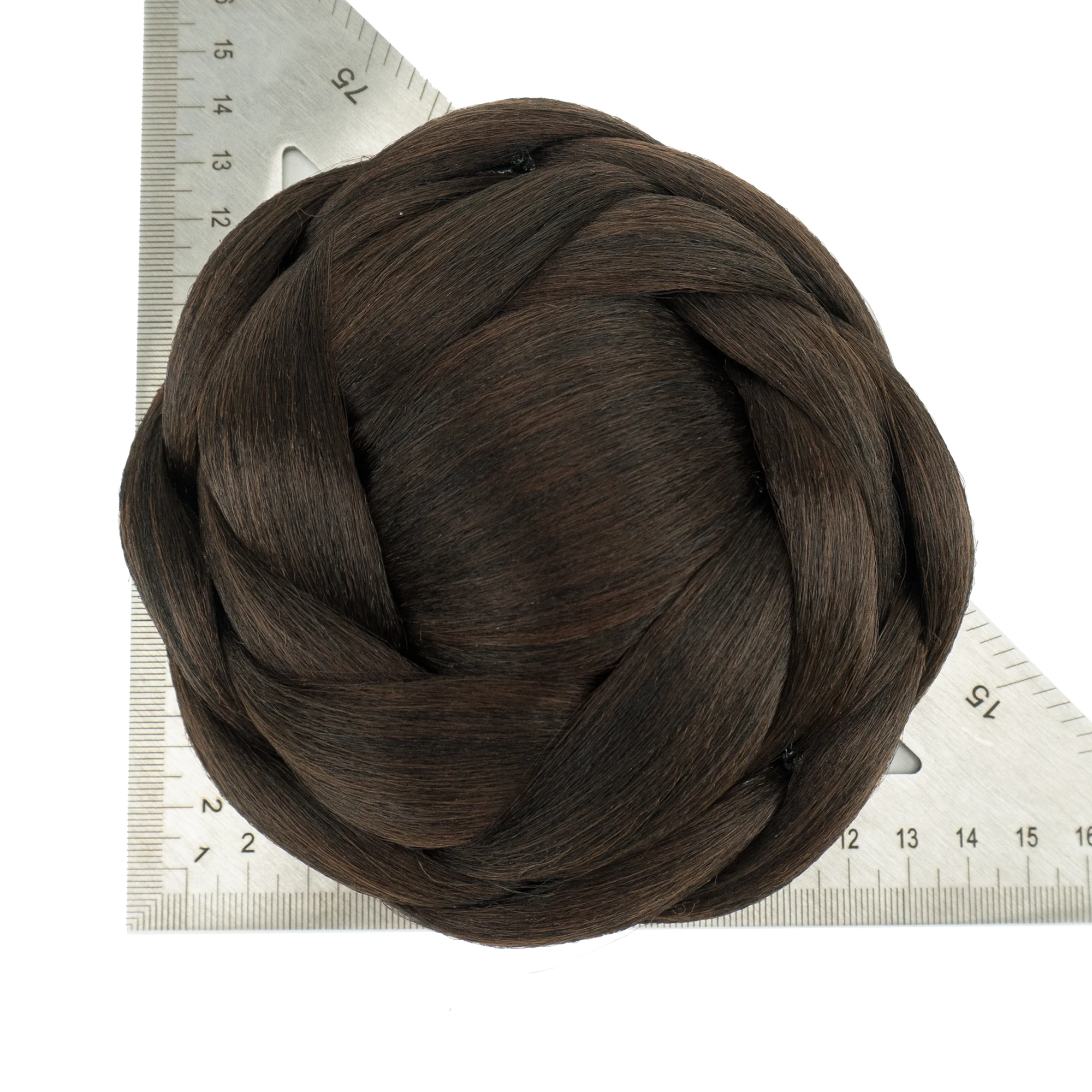 Soowee Big Size Synthetic Hairpieces Braided Chignon Black Brown Fake Hair Buns for Women Bun Cover Scrunchies Hair Cover images - 6